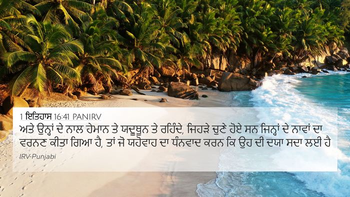 1 ਇਤਿਹਾਸ 16:41 PANIRV Bible Verse Image
