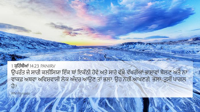 1 ਕੁਰਿੰਥੀਆਂ 14:23 PANIRV Bible Verse Image