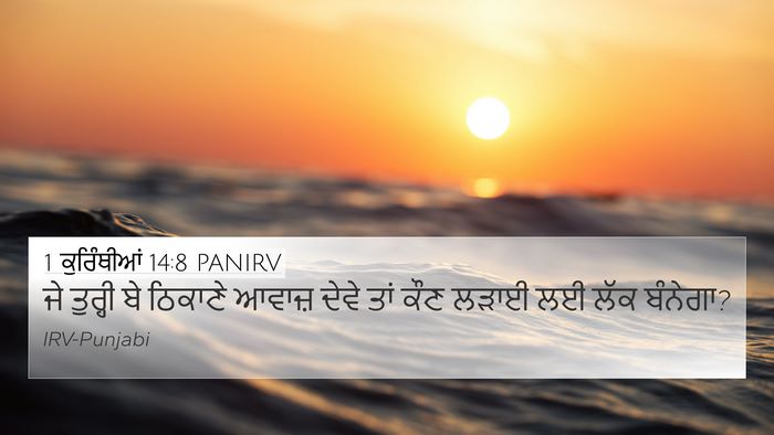 1 ਕੁਰਿੰਥੀਆਂ 14:8 PANIRV Bible Verse Image