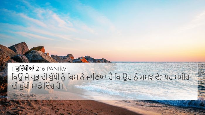 1 ਕੁਰਿੰਥੀਆਂ 2:16 PANIRV 4K Wallpaper - ਕਿਉਂ ਜੋ ਪ੍ਰਭੂ ਦੀ - 4K Wallpaper Bible Verse