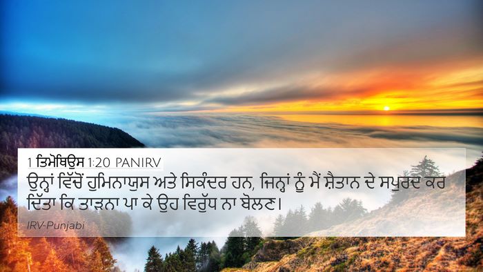 1 ਤਿਮੋਥਿਉਸ 1:20 PANIRV Bible Verse Image