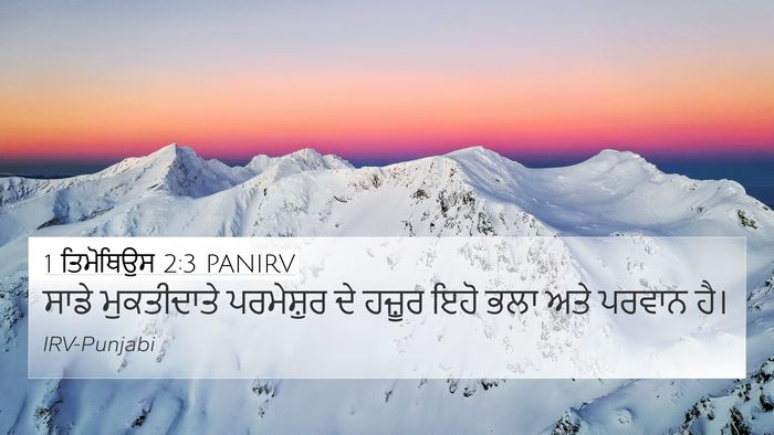 1 ਤਿਮੋਥਿਉਸ 2:3 PANIRV Bible Verse Image