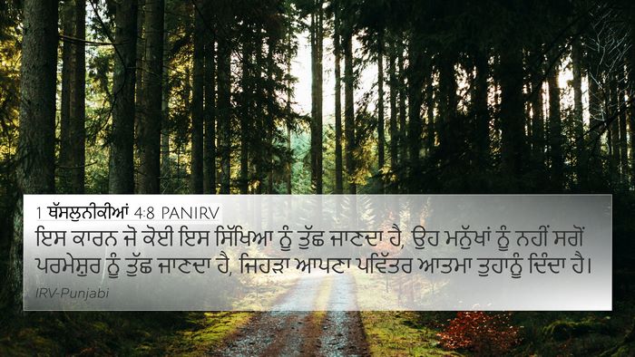 1 ਥੱਸਲੁਨੀਕੀਆਂ 4:8 PANIRV Bible Verse Image