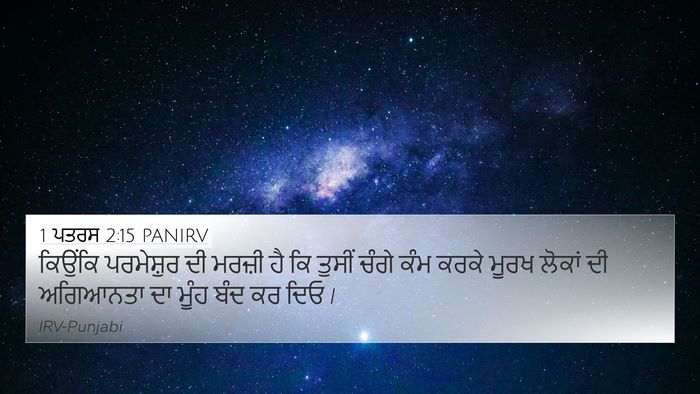 1 ਪਤਰਸ 2:15 PANIRV Bible Verse Image