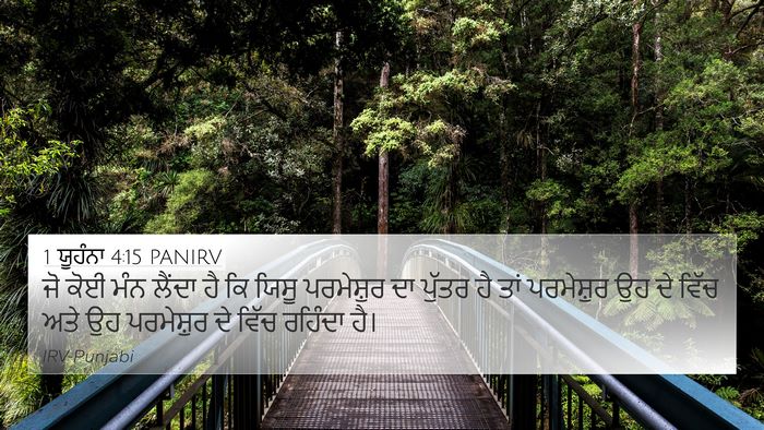 1 ਯੂਹੰਨਾ 4:15 PANIRV Bible Verse Image