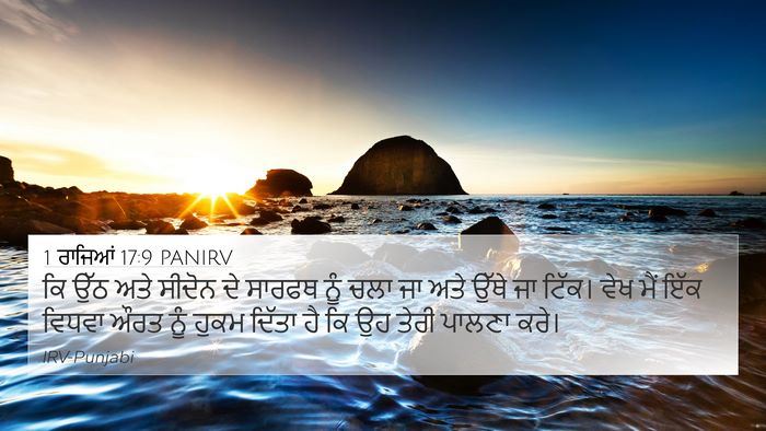 1 ਰਾਜਿਆਂ 17:9 PANIRV Bible Verse Image