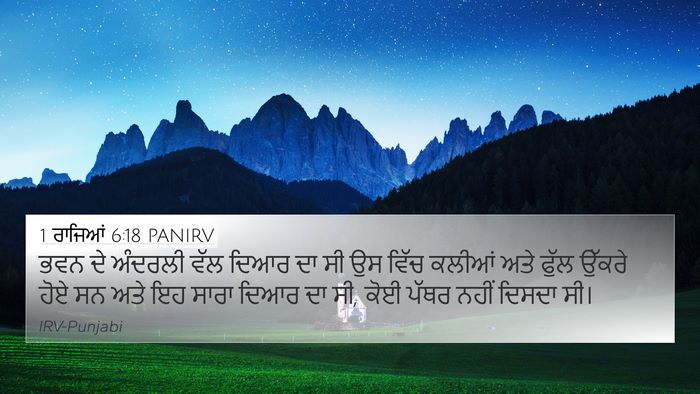1 ਰਾਜਿਆਂ 6:18 PANIRV Bible Verse Image