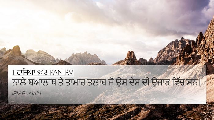 1 ਰਾਜਿਆਂ 9:18 PANIRV Bible Verse Image