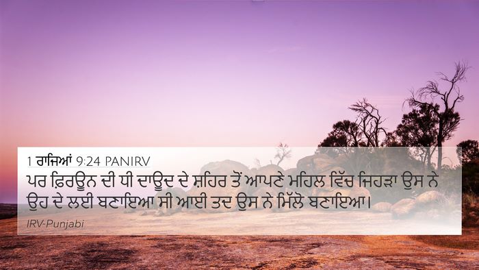 1 ਰਾਜਿਆਂ 9:24 PANIRV Bible Verse Image