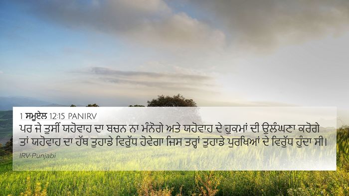 1 ਸਮੂਏਲ 12:15 PANIRV Bible Verse Image