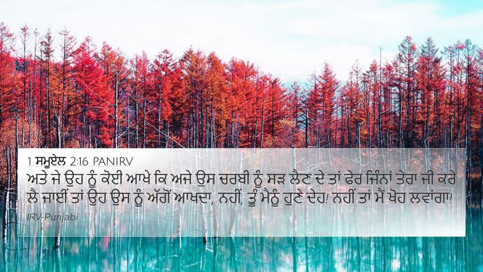 1 ਸਮੂਏਲ 2:16 PANIRV 4K Wallpaper - ਅਤੇ ਜੇ ਉਹ ਨੂੰ ਕੋਈ - 4K Wallpaper Bible Verse