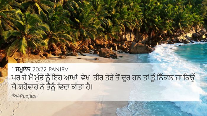 1 ਸਮੂਏਲ 20:22 PANIRV 4K Wallpaper - ਪਰ ਜੇ ਮੈਂ ਮੁੰਡੇ ਨੂੰ - 4K Wallpaper Bible Verse