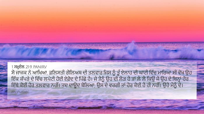 1 ਸਮੂਏਲ 21:9 PANIRV Bible Verse Image