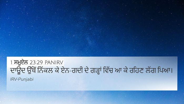 1 ਸਮੂਏਲ 23:29 PANIRV Bible Verse Image