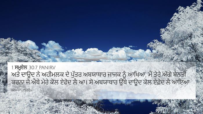1 ਸਮੂਏਲ 30:7 PANIRV Bible Verse Image