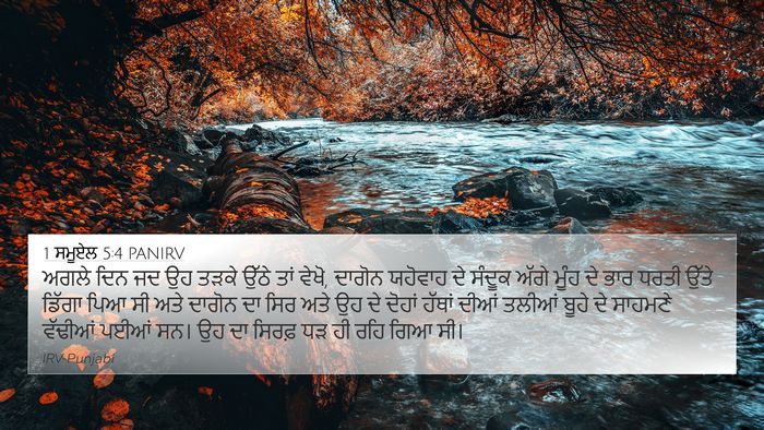 1 ਸਮੂਏਲ 5:4 PANIRV 4K Wallpaper - ਅਗਲੇ ਦਿਨ ਜਦ ਉਹ ਤੜਕੇ - 4K Wallpaper Bible Verse