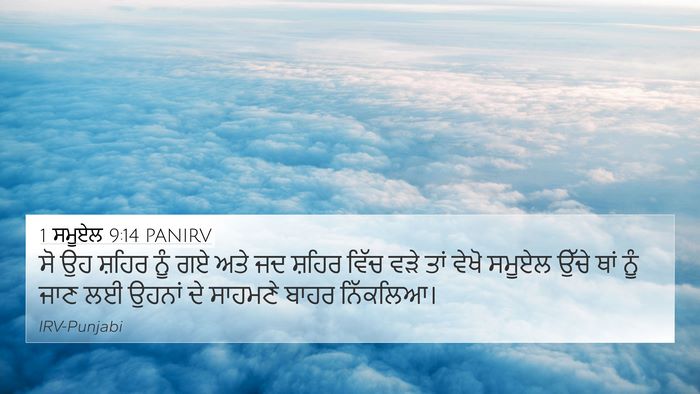1 ਸਮੂਏਲ 9:14 PANIRV 4K Wallpaper - ਸੋ ਉਹ ਸ਼ਹਿਰ ਨੂੰ ਗਏ - 4K Wallpaper Bible Verse
