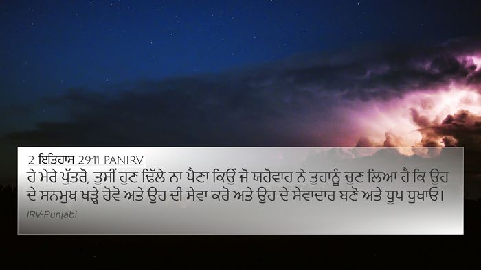 2 ਇਤਿਹਾਸ 29:11 PANIRV Bible Verse Image
