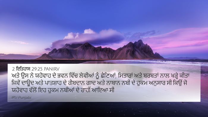 2 ਇਤਿਹਾਸ 29:25 PANIRV Bible Verse Image