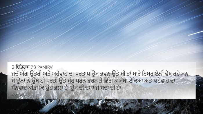 2 ਇਤਿਹਾਸ 7:3 PANIRV Bible Verse Image