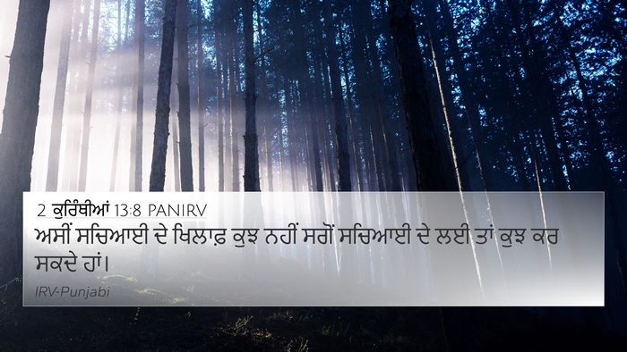 2 ਕੁਰਿੰਥੀਆਂ 13:8 PANIRV Bible Verse Image