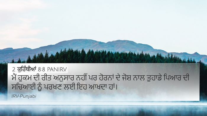 2 ਕੁਰਿੰਥੀਆਂ 8:8 PANIRV Bible Verse Image