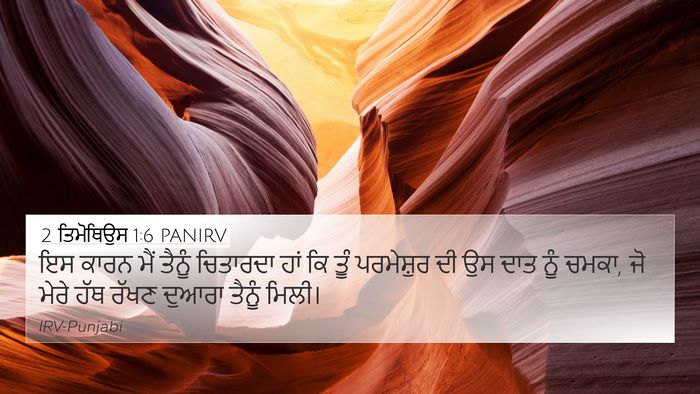 2 ਤਿਮੋਥਿਉਸ 1:6 PANIRV Bible Verse Image
