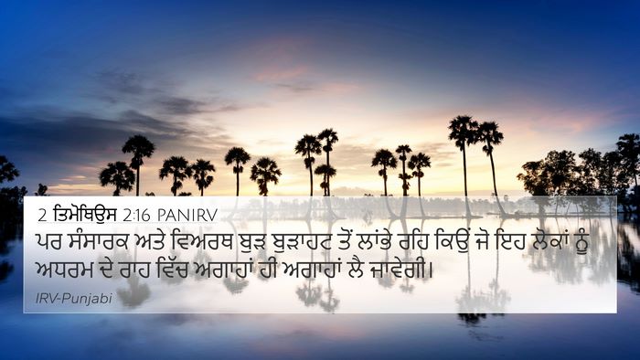 2 ਤਿਮੋਥਿਉਸ 2:16 PANIRV Bible Verse Image