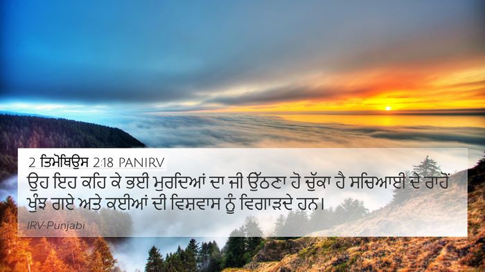 2 ਤਿਮੋਥਿਉਸ 2:18 PANIRV Bible Verse Image