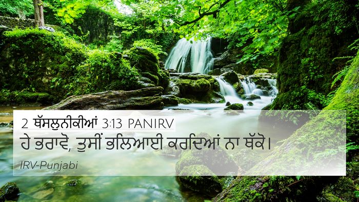 2 ਥੱਸਲੁਨੀਕੀਆਂ 3:13 PANIRV Bible Verse Image