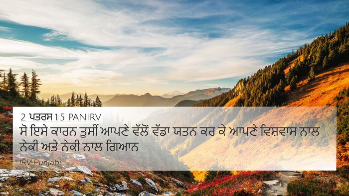 2 ਪਤਰਸ 1:5 PANIRV 4K Wallpaper - ਸੋ ਇਸੇ ਕਾਰਨ ਤੁਸੀਂ - 4K Wallpaper Bible Verse