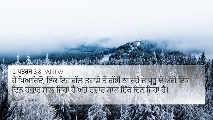 2 ਪਤਰਸ 3:8 PANIRV 4K Wallpaper - ਹੇ ਪਿਆਰਿਓ, ਇੱਕ ਇਹ - 4K Wallpaper Bible Verse