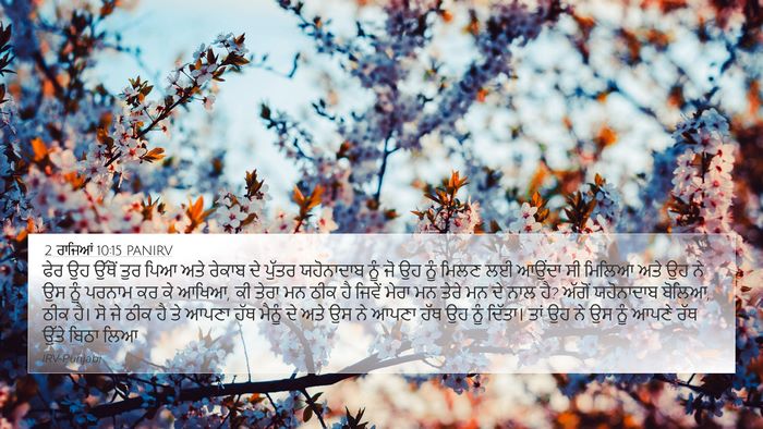 2 ਰਾਜਿਆਂ 10:15 PANIRV Bible Verse Image