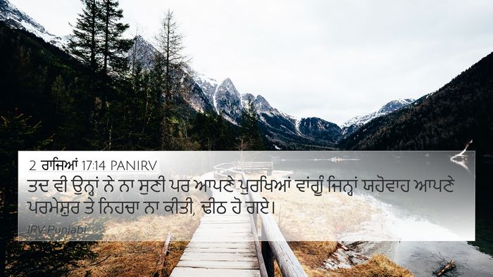 2 ਰਾਜਿਆਂ 17:14 PANIRV Bible Verse Image