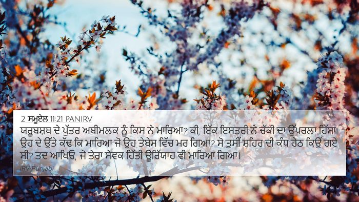 2 ਸਮੂਏਲ 11:21 PANIRV Bible Verse Image