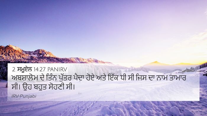 2 ਸਮੂਏਲ 14:27 PANIRV Bible Verse Image