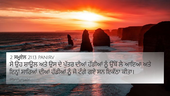 2 ਸਮੂਏਲ 21:13 PANIRV 4K Wallpaper - ਸੋ ਉਹ ਸ਼ਾਊਲ ਅਤੇ ਉਸ - 4K Wallpaper Bible Verse