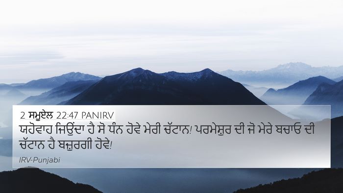 2 ਸਮੂਏਲ 22:47 PANIRV Bible Verse Image