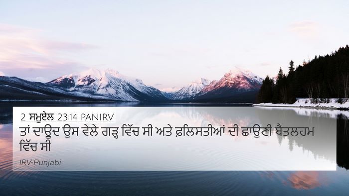 2 ਸਮੂਏਲ 23:14 PANIRV Bible Verse Image