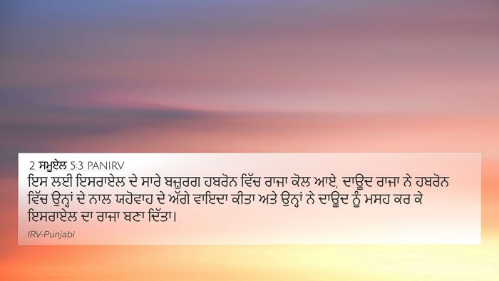2 ਸਮੂਏਲ 5:3 PANIRV Bible Verse Image