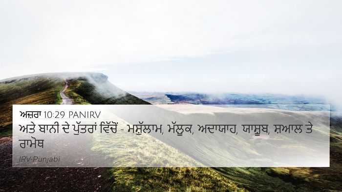 ਅਜ਼ਰਾ 10:29 PANIRV Bible Verse Image