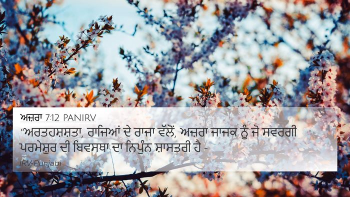ਅਜ਼ਰਾ 7:12 PANIRV Bible Verse Image
