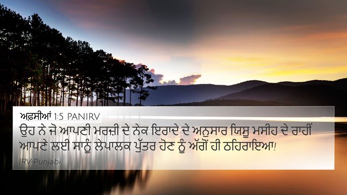 ਅਫ਼ਸੀਆਂ 1:5 PANIRV Bible Verse Image