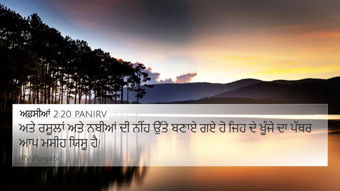 ਅਫ਼ਸੀਆਂ 2:20 PANIRV Bible Verse Image