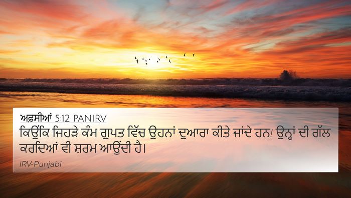 ਅਫ਼ਸੀਆਂ 5:12 PANIRV Bible Verse Image