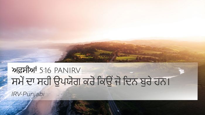 ਅਫ਼ਸੀਆਂ 5:16 PANIRV Bible Verse Image