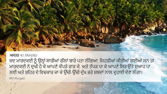 ਅਸਤਰ 4:1 PANIRV Bible Verse Image
