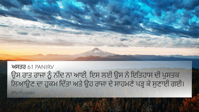 ਅਸਤਰ 6:1 PANIRV Bible Verse Image