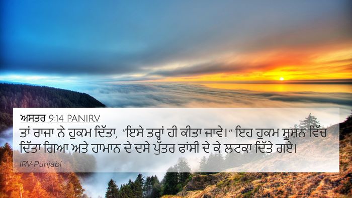 ਅਸਤਰ 9:14 PANIRV Bible Verse Image