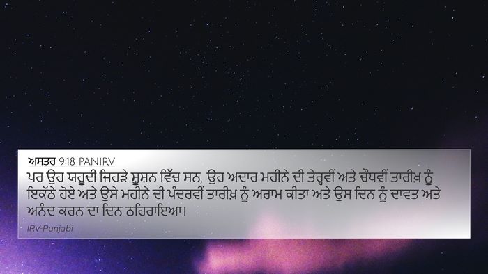 ਅਸਤਰ 9:18 PANIRV Bible Verse Image